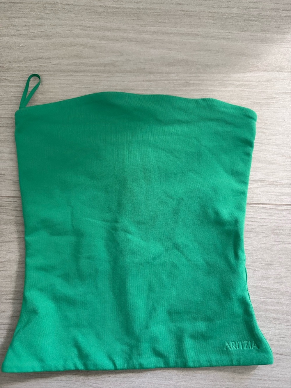 Aritzia Emerald Green Strapless Contour Top